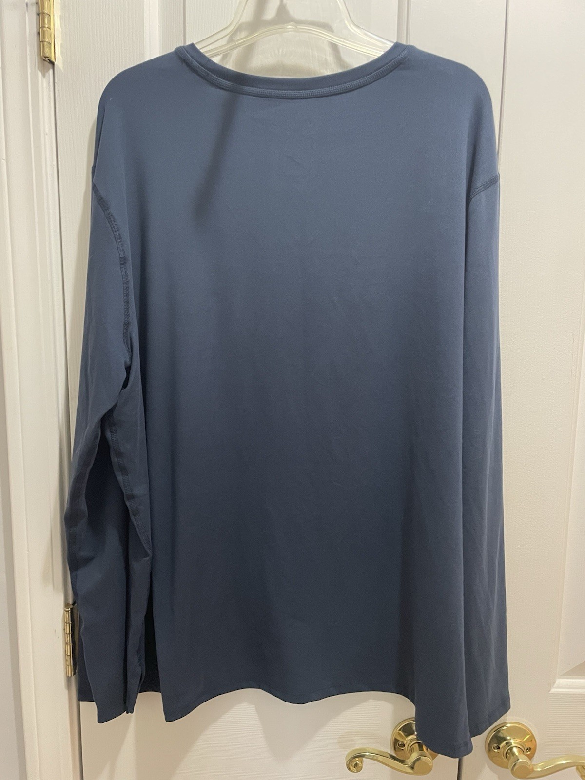 All in Motion Long Sleeve Mens Shirt, Stretch, Size XXL, Easy Care