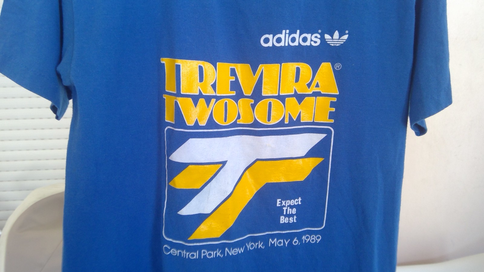 adidas Trevira Twosome made in U.S.A. 80s Central Park New York jersey t-shirt
