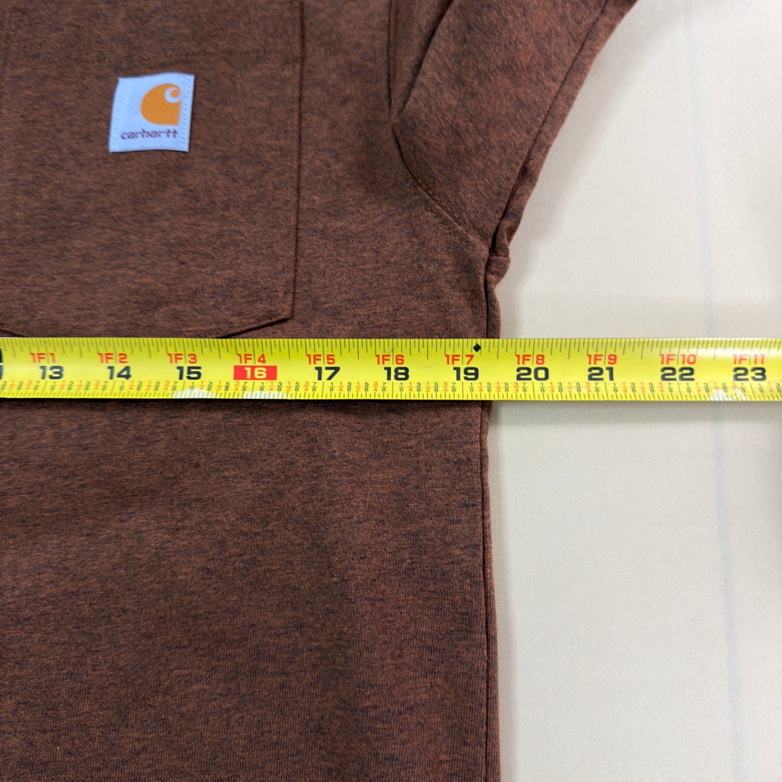 NWOT Carhartt K87 Pocket T-Shirt Small Oiled Walnut Heather Loose Fit Sealed