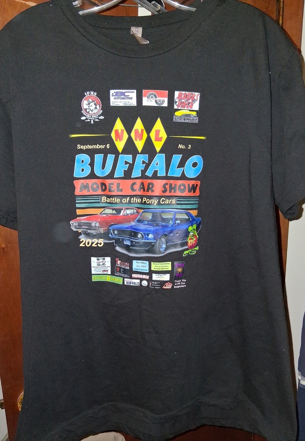 NNL Buffalo Model Car Show 2024 Commemorative Tee shirt Medium – 3X Large
