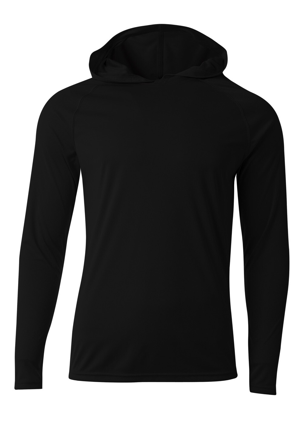 A4 Mens 4oz. Micro Poly Interlock Cooling Performance Hooded T-Shirt N3409 S-3XL