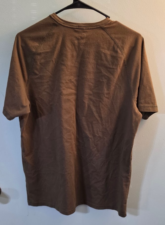 Carhartt Force Shirt Mens Medium Green Relaxed Fit Work Tee Performance