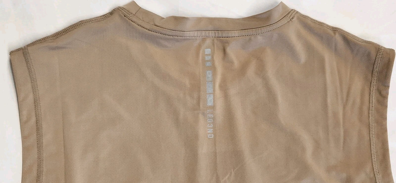 Become Legend Sleeveless Mens Shirt*Large*Brown (Gravel)*Polyester/Spandex. NWT