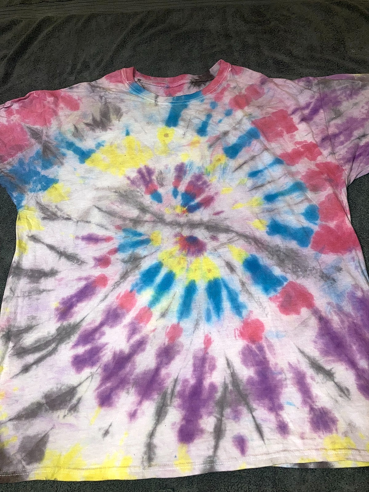 Handmade, American, Hanes Medium Tie Dye T-Shirt ’90’s Grunge’ Style