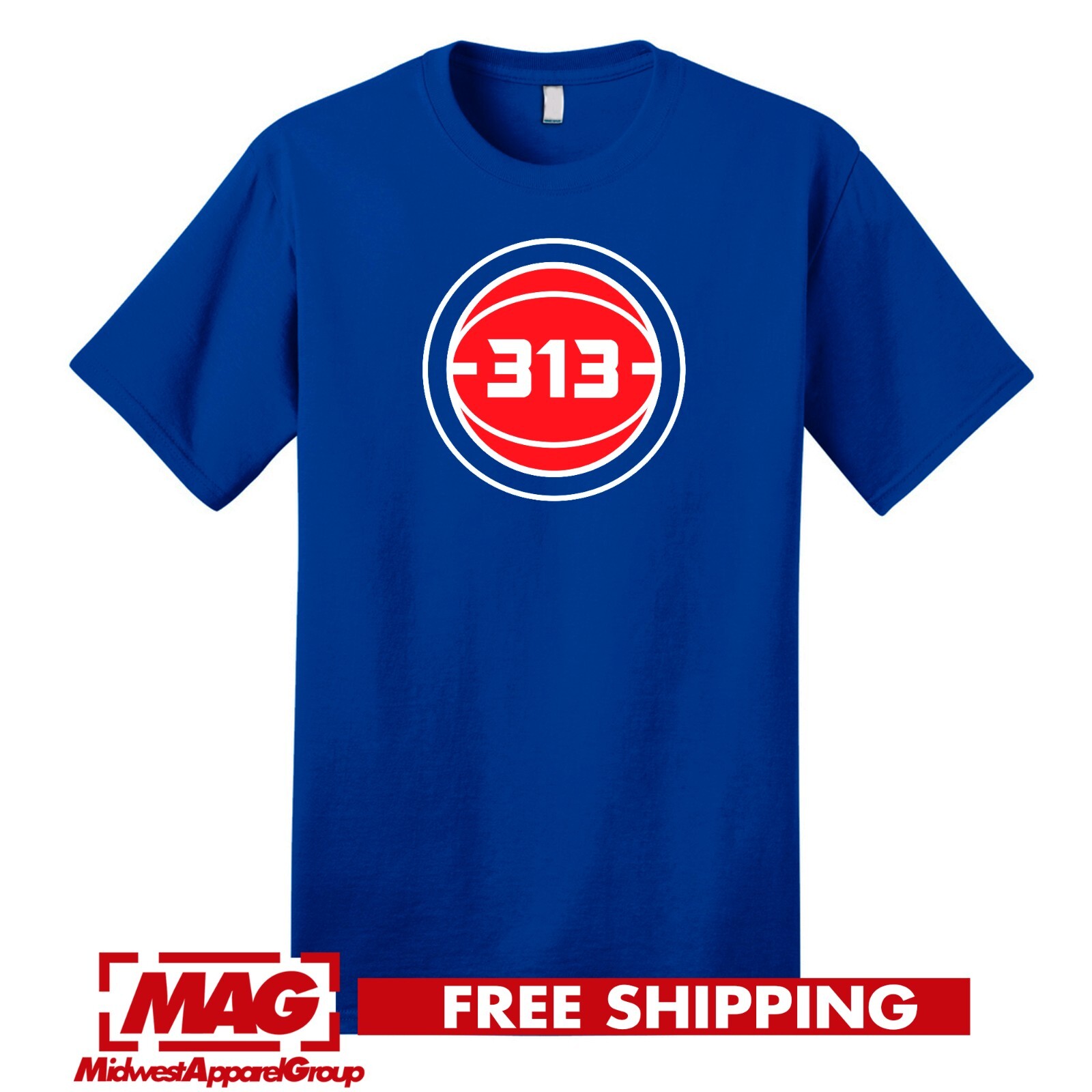DETROIT 313 BASKETBALL T-SHIRT NBA Pistons Parody Tshirt Tee Shirt B-Ball Motown