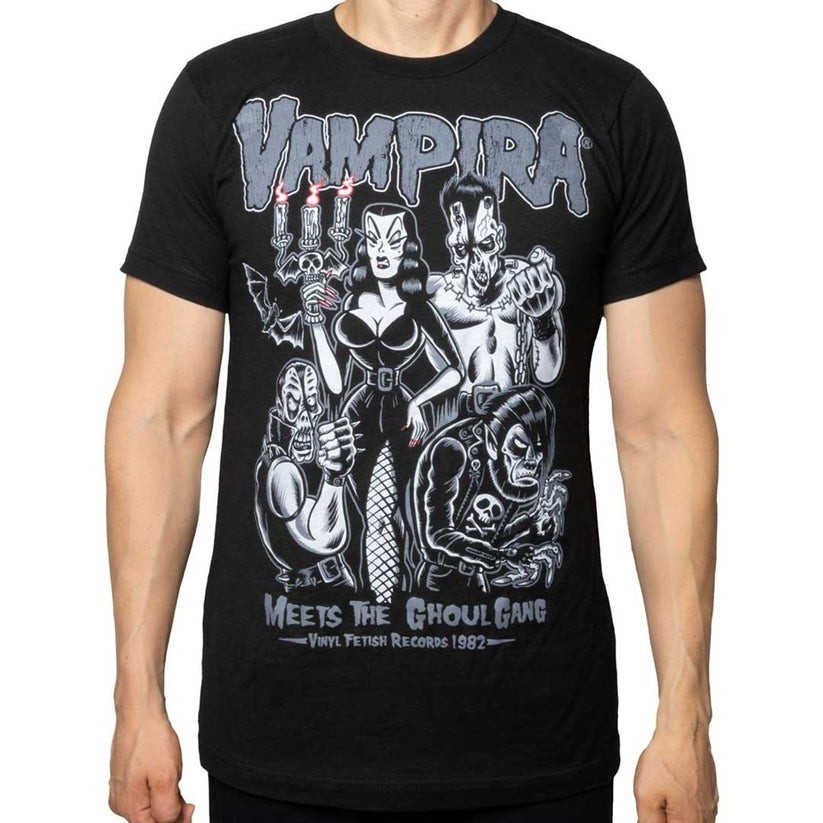 Kreepsville Vampira Meets Ghoul Gang Shirt Tee Gothic Horror S-M-L-XL-2X-3X NWT