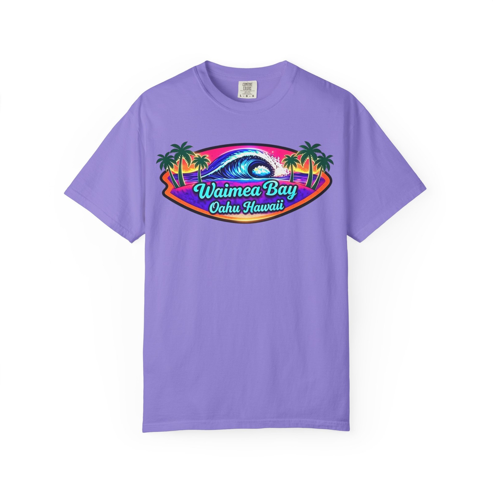 Waimea Bay Oahu Hawaii surfers T-shirt