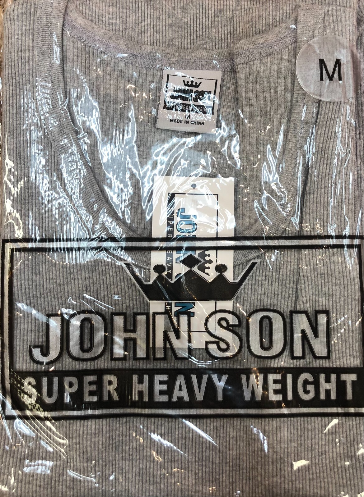 Plain Men’s Round Tank Top [JOHN SON] Muscle Shirt Super Heavy Weight [ M-3XL ]