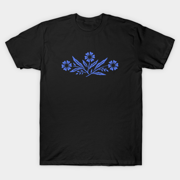 Cornflower Blue T-Shirt Vintage Pastel Aesthetic Blank Solid Plain Unisex Tee