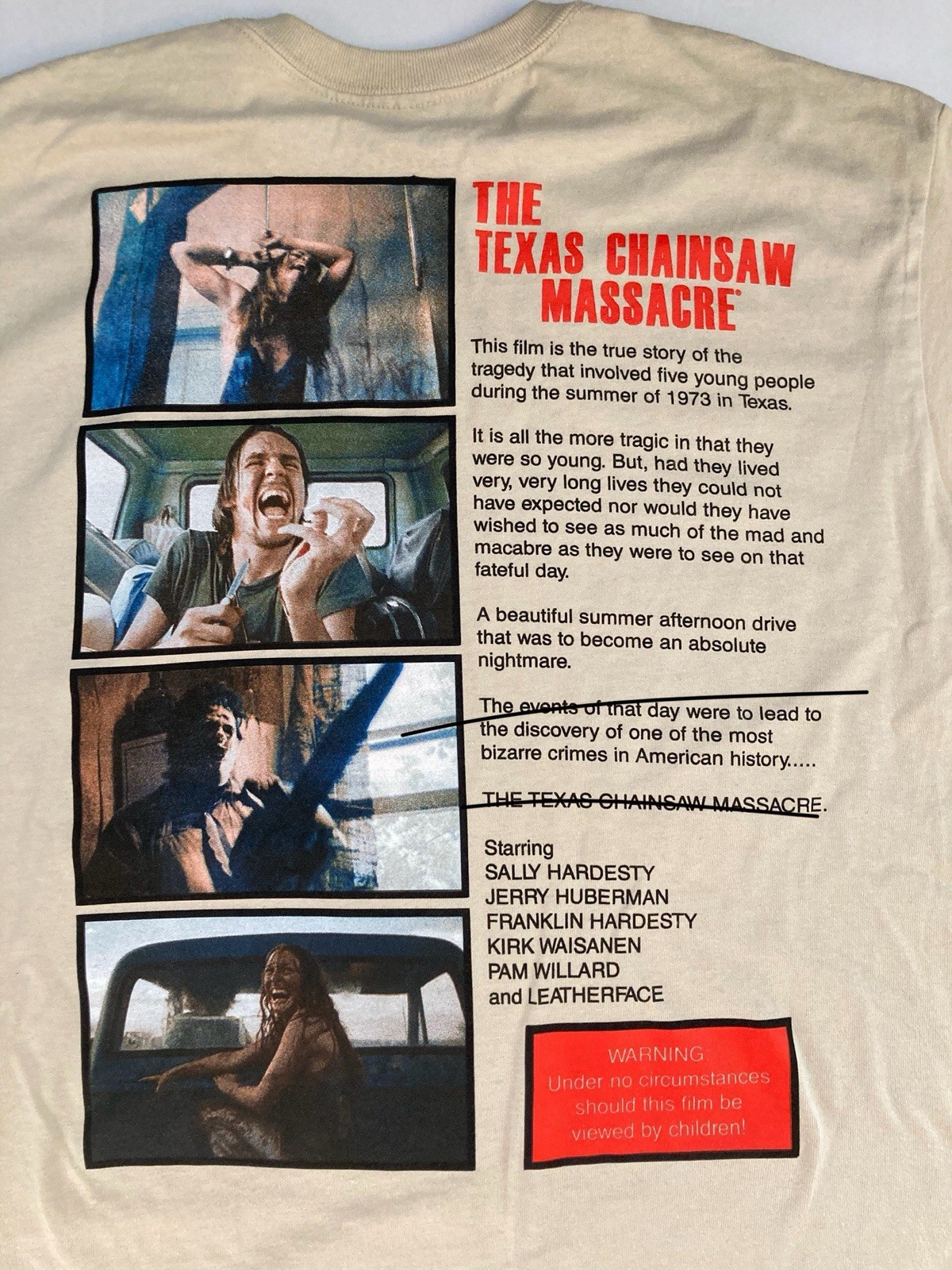 Texas Chainsaw Massacre 2-Sided T-Shirt Original Movie S-3X