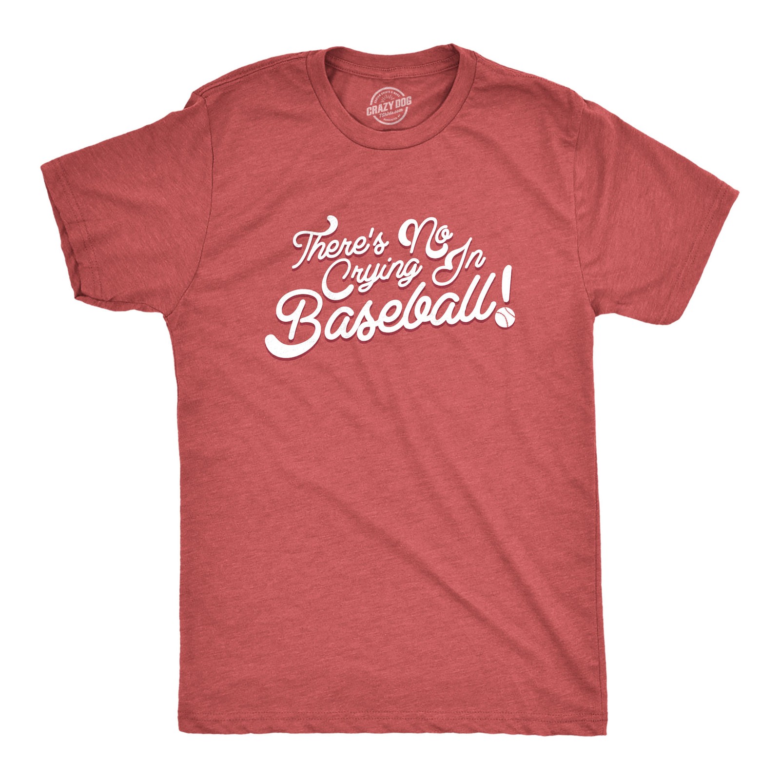 No Crying In Baseball T Shirt Funny 80s Shirts Retro Sports League Tee