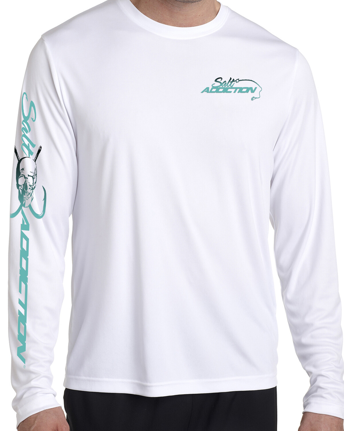 Salt Addiction performance t shirt long sleeve microfiber saltwater uv upf 50+