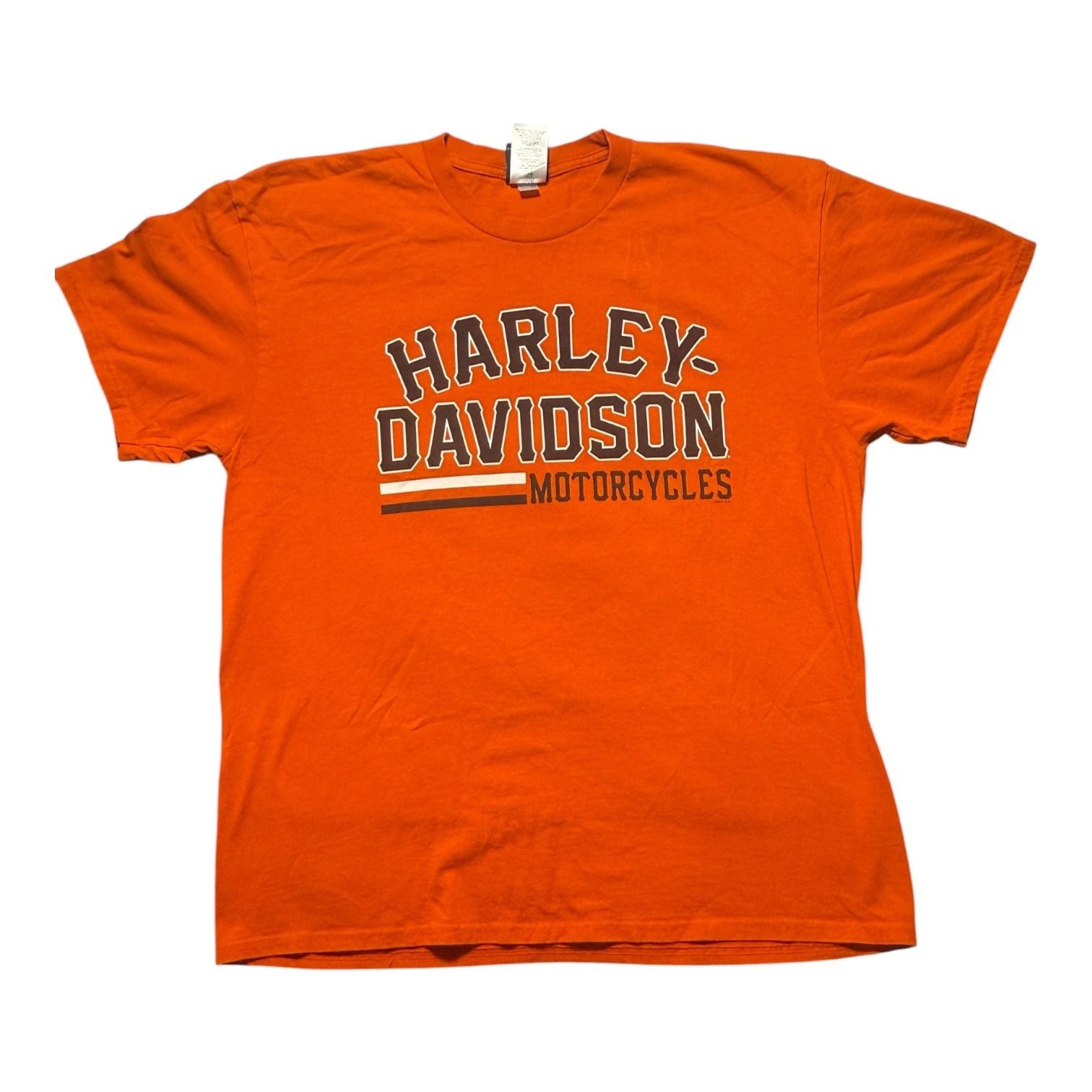 Harley-Davidson Panama City Beach FL Jet Graphic T-Shirt Orange XL