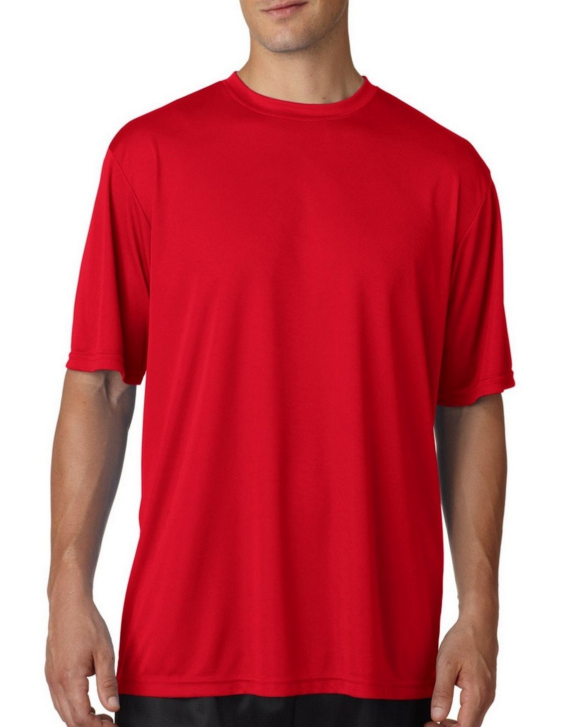 N3142 Adult Cooling Performance Tee, Scarlet, Medium