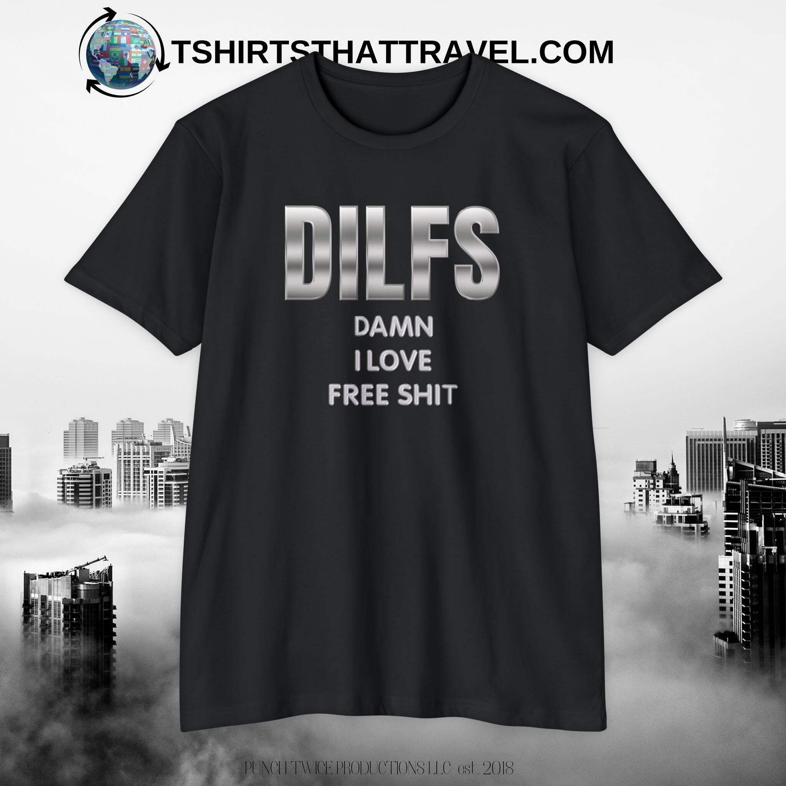 DILFS Unisex CVC Jersey T-shirt