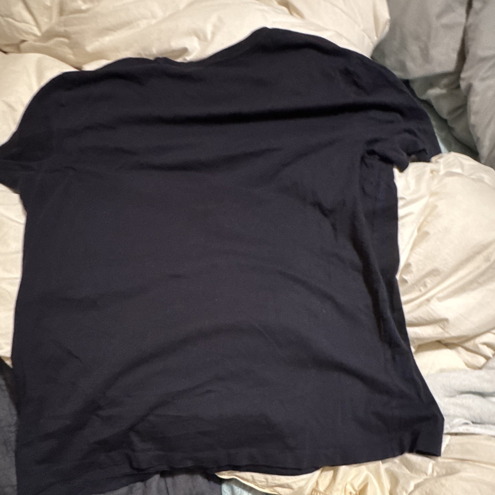 Polo Ralph Lauren Men’s XL/TG Navy Cotton Knit Custom Fit Logo Crew Neck Tee