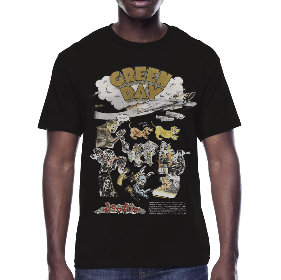 Men’s Green Day Dookie Album Graphic Tee T-Shirt