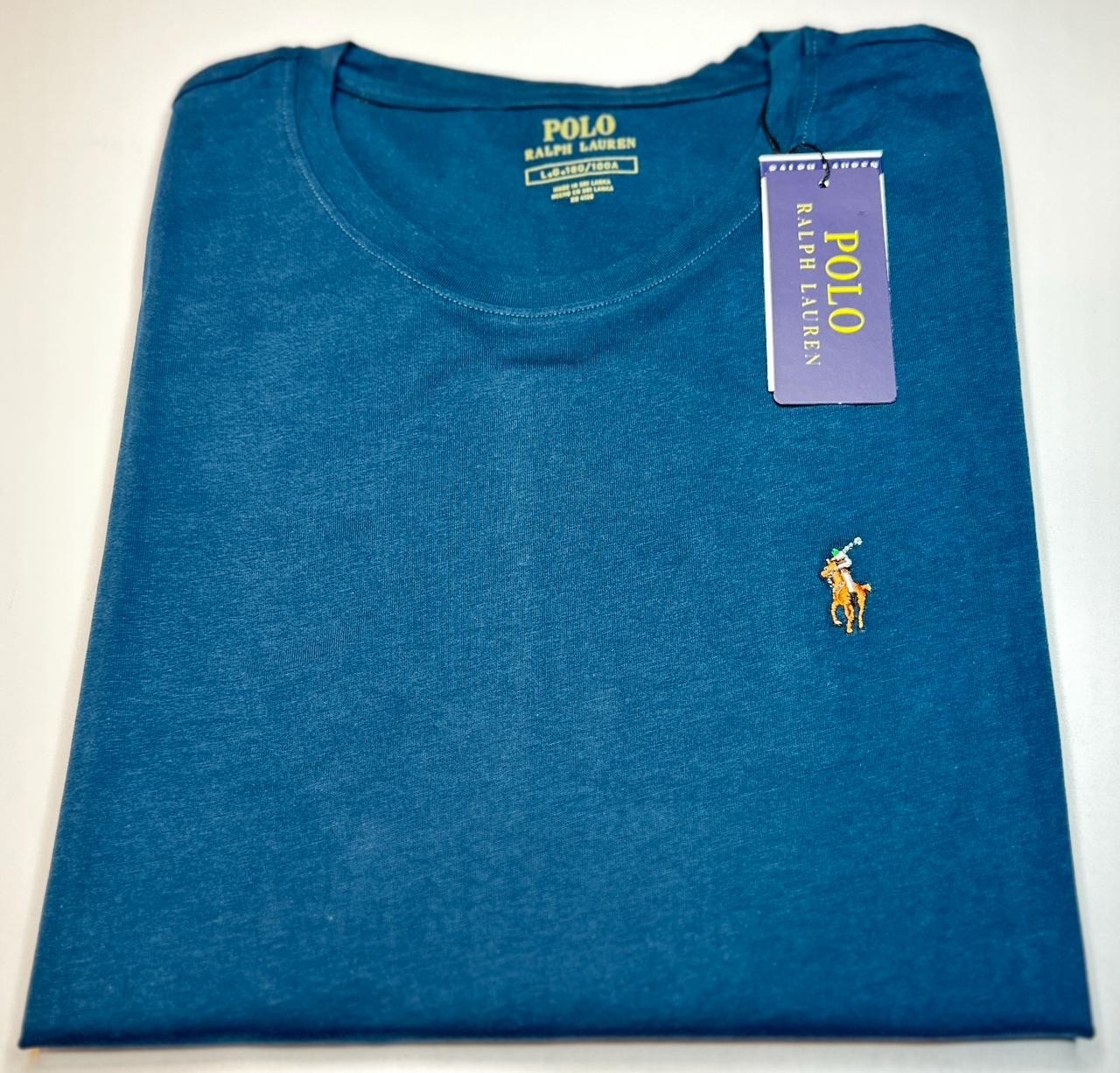 NWT Polo Ralph Lauren Men Short Sleeve Crew Neck-SL Blue T-Shirt Free Shipping