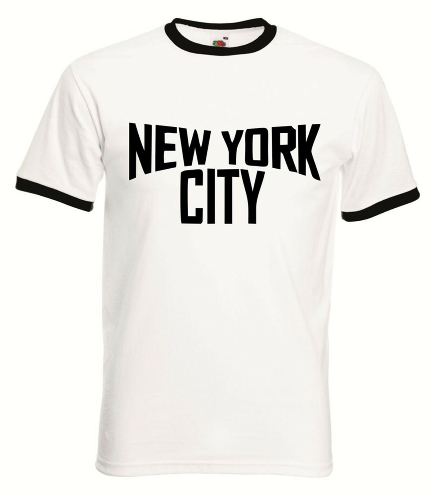 John Lennon Vintage Ringer Black and White New York City T-Shirt The Beatles