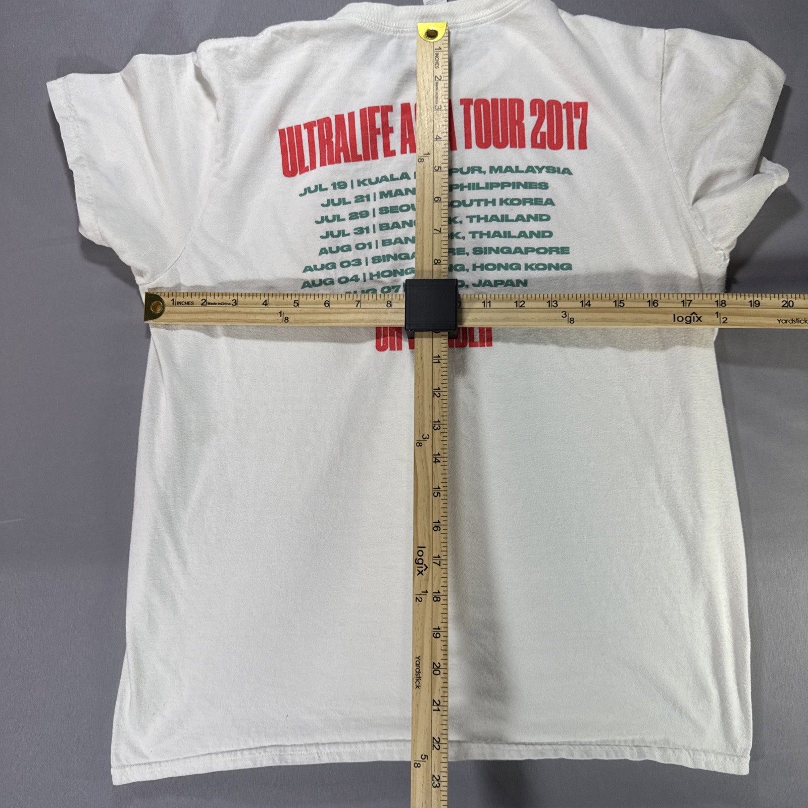 Oh Wonder Tour Shirt Medium Ultralife Asia Tour 2017 Indie Pop Anvil Red Bar Tag
