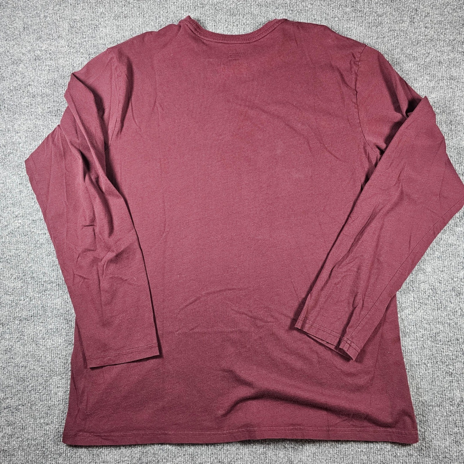 Polo Ralph Lauren Mens XL Burgundy Long Sleeve Big Pony Camo Graphic T-Shirt