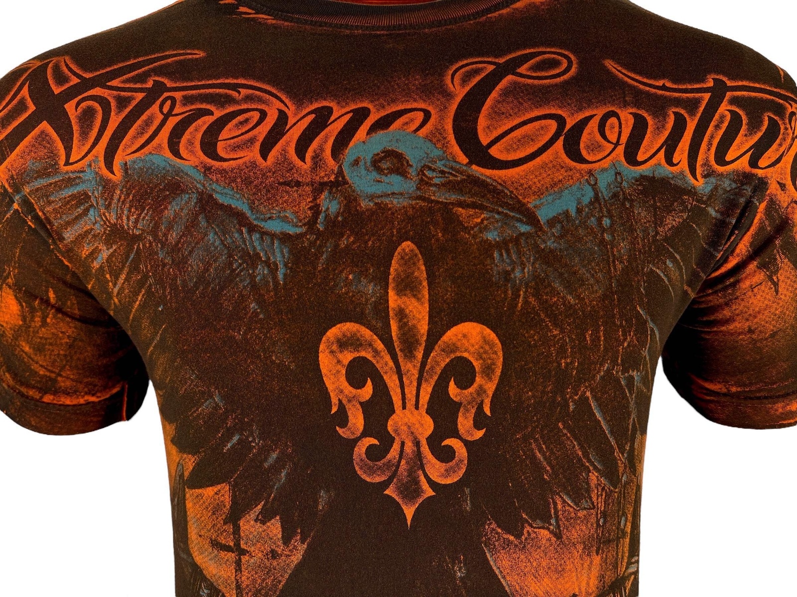 Xtreme Couture By Affliction Men’s T-shirt Darkside Biker Red Tattoo S-5XL