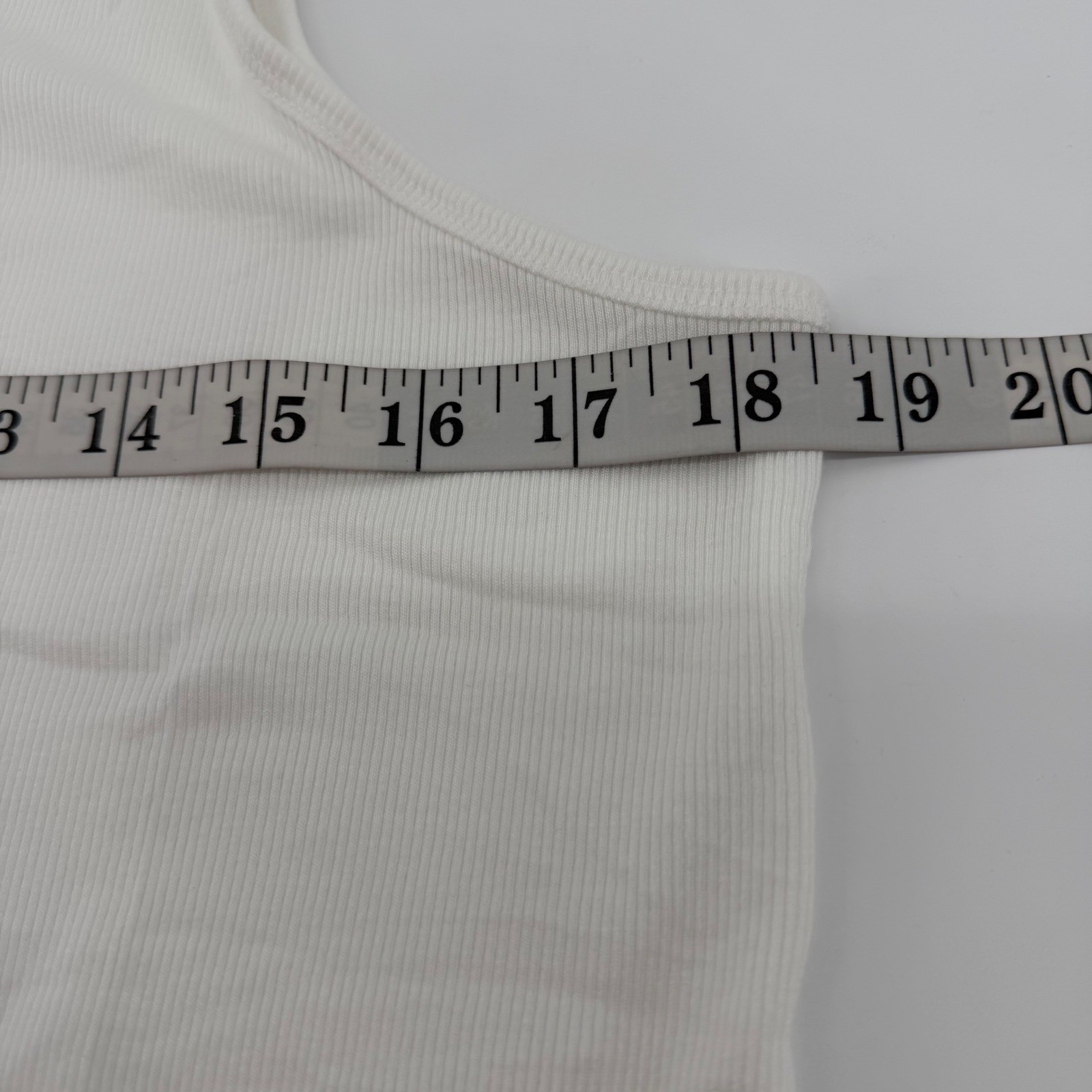 Todd Snyder Tank Top Mens L White Ribbed Tank Top KN1270422 Pima Cotton Modal