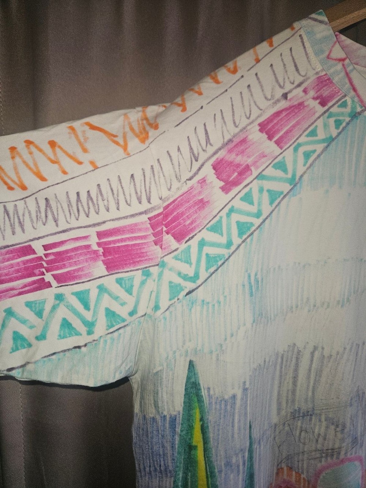 Teddy Fresh Multicolor Hand-Drawn Graphic Tee