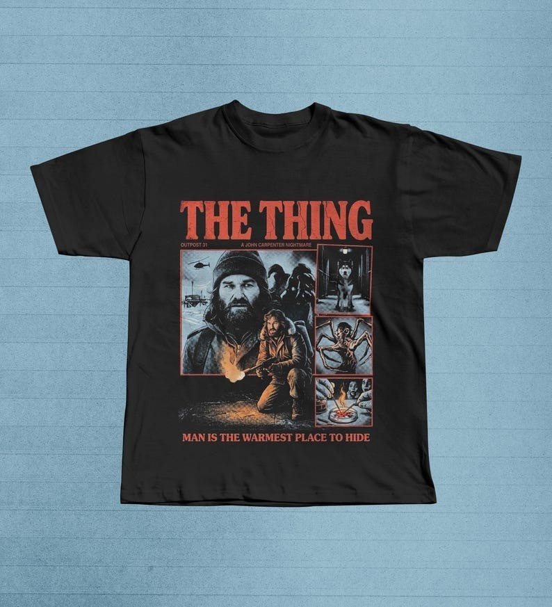 The Thing Movie Shirt, 80s Sci Fi Horror Tee, Film Lover Gift