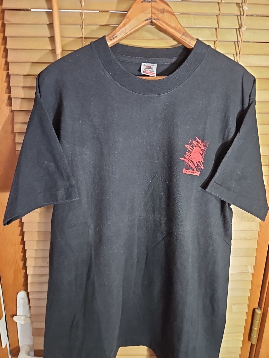 Vintage 90s FOTL Single Stitch Black Tee T Shirt Unknown Band Obscure Large
