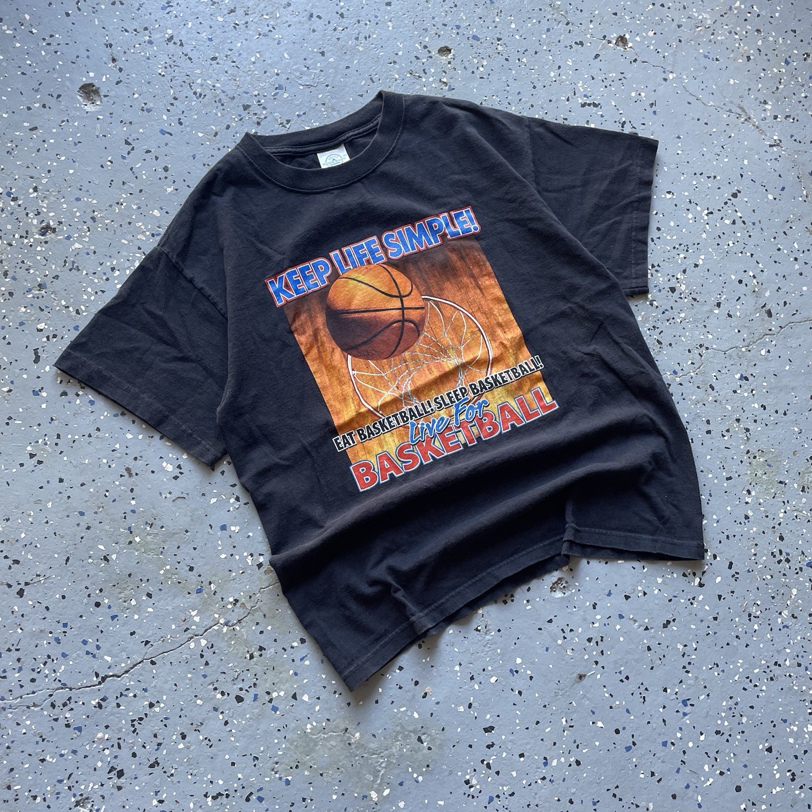 VTG Y2K Delta Basketball Funny Parody Basketball Is Life Sports Athletic Tshirt