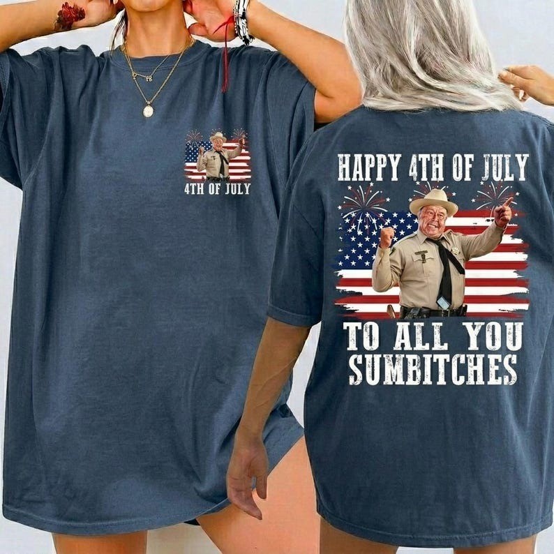 Happy 4th Of July To All You Sumbitches Shirt, Retro Shirt