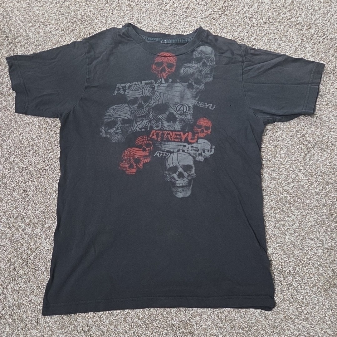 VTG The Core Mens Atreyu Graphic Band T Shirt Size S Grunge Skulls Rock Music