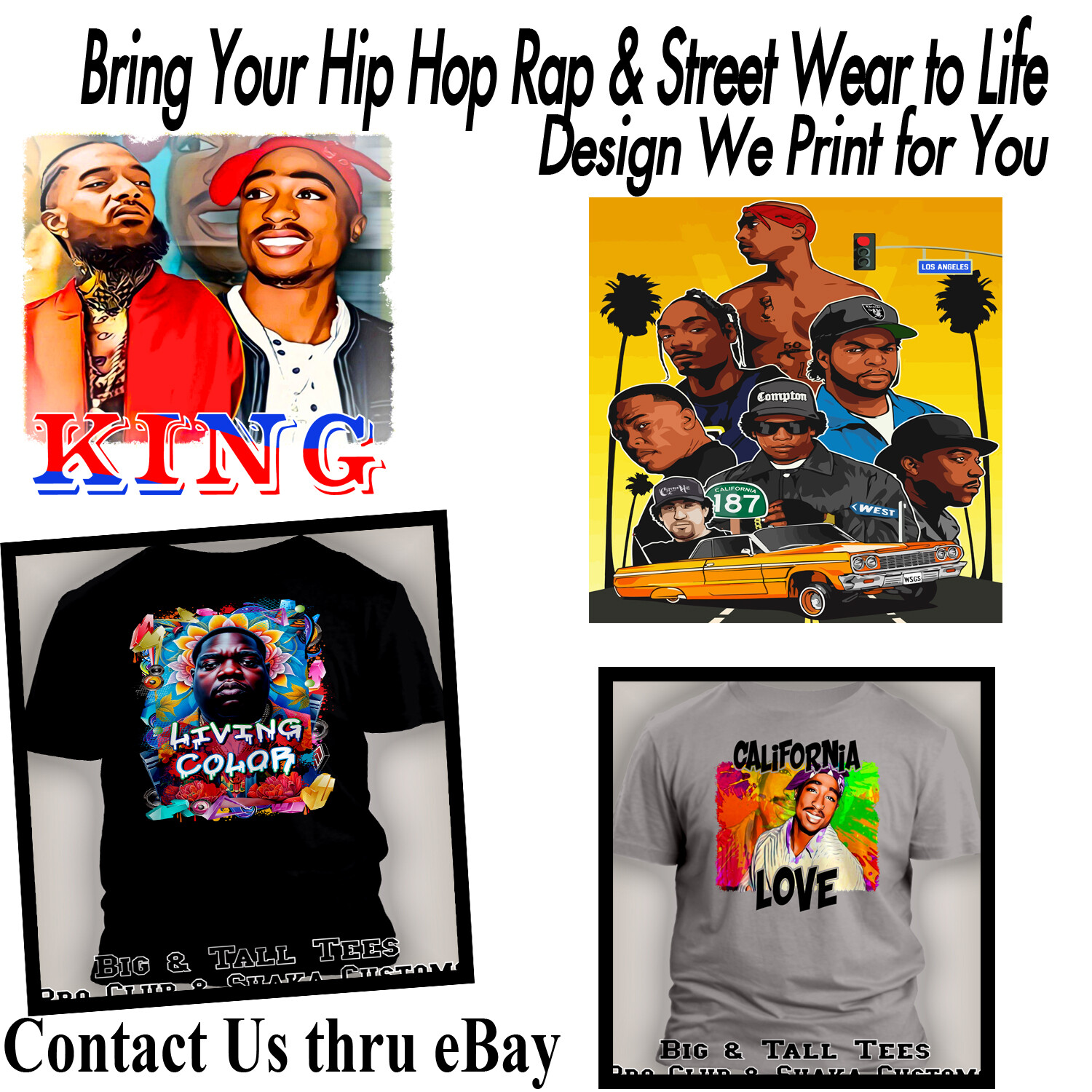 Graphic Front or Back Tee Shirt Printing Your Artwork Full Color Email Design T