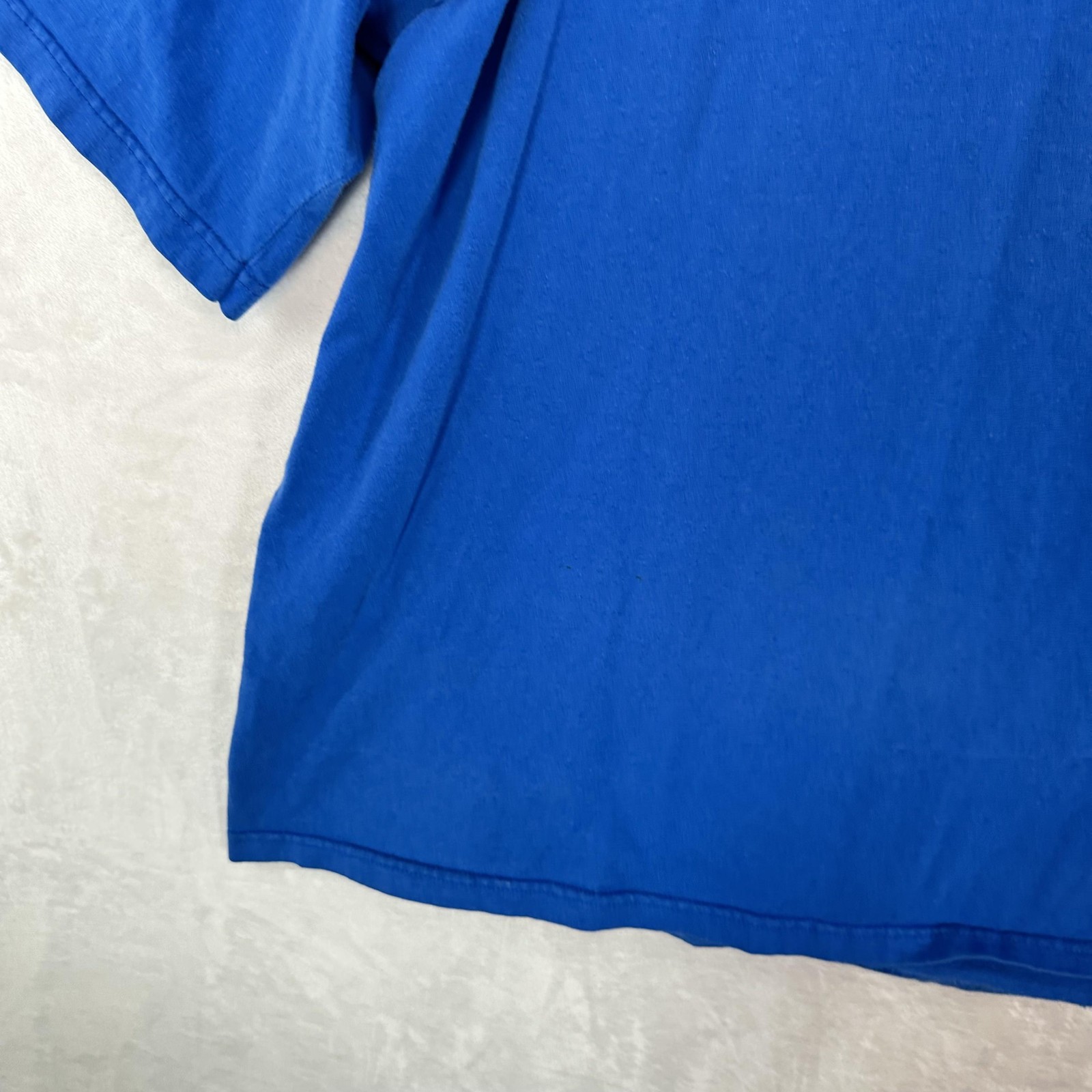 Vintage Pluma Shirt Mens XL Blue Heavyweight Cotton Crewneck Solid Blank Tee 90s