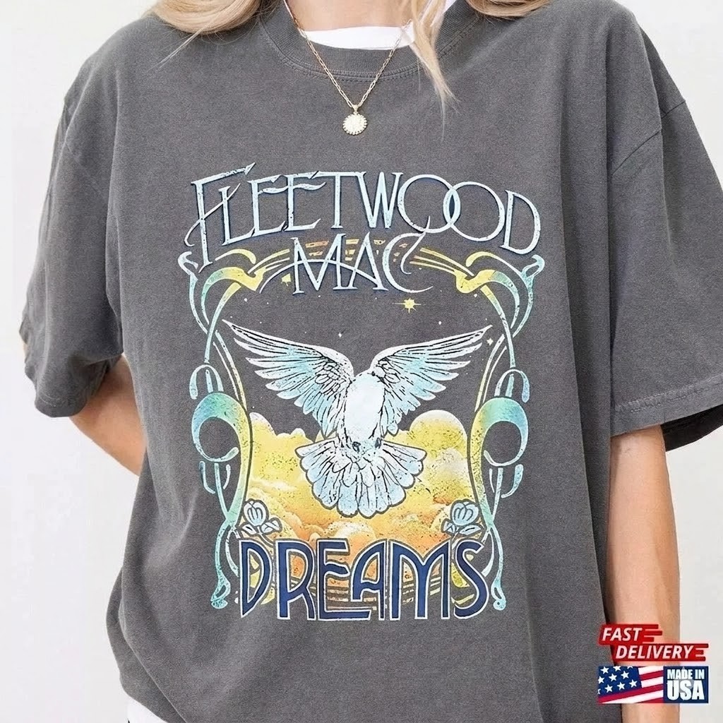 Fleetwood Mac Black Short Sleeve Cotton T-shirt Unisex All Size S-5XL DH1585
