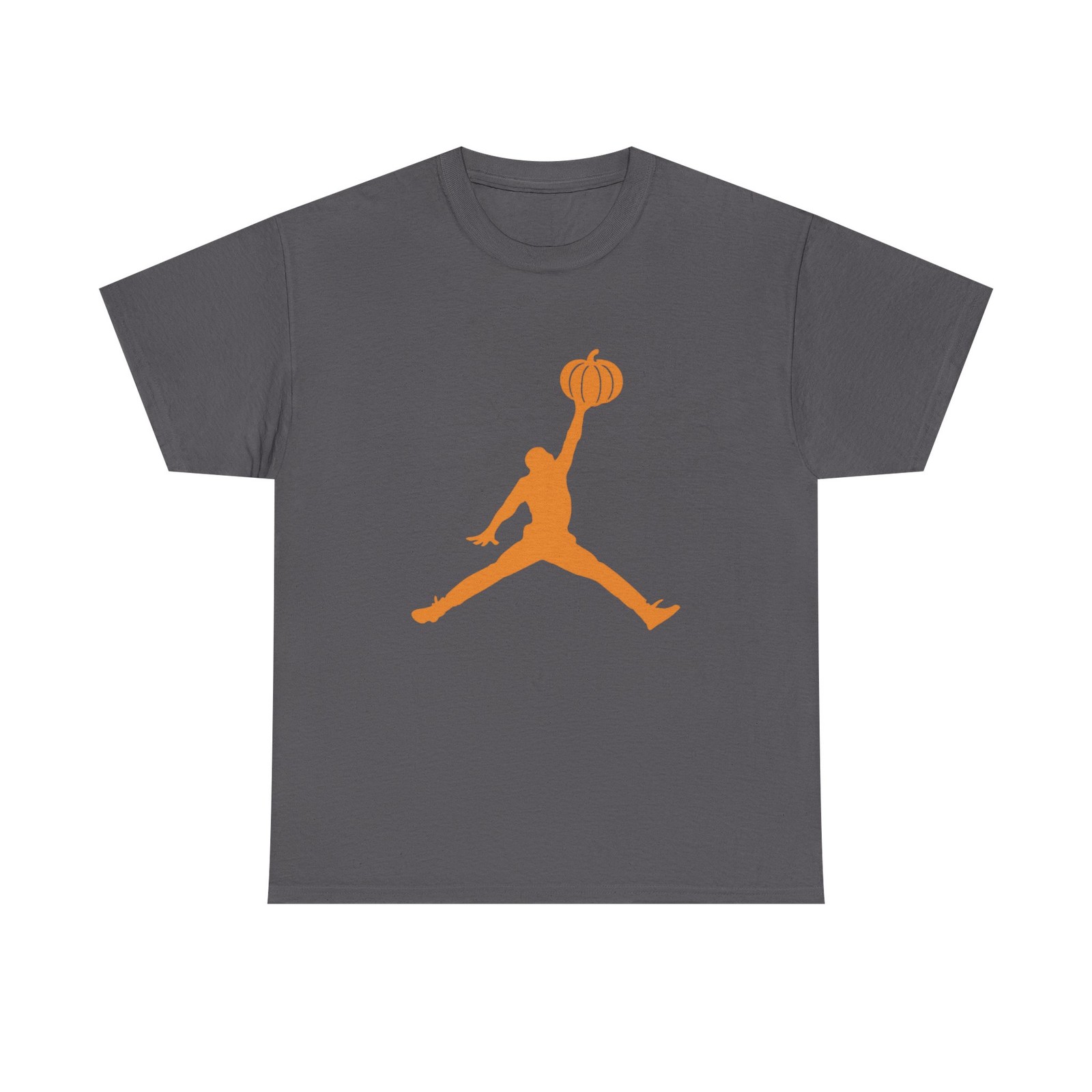 Halloween Dunking Pumpkin Shirt Funny Basketball Player Parody Fall Unisex T-Shi